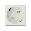 Delock - Easy 45 - Steckdose - 2P - Typ F - mit Verschluss - 1 Steckdose - 16 A - Wechselstrom 250 V - weiß, RAL 9003