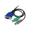 6 ft 3-in-1 Ultra Thin PS / 2 KVM Cable