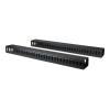 Startech Vertikaler Kabelordner mit Finger Duct - 0U - 1,8m - Rack Kabelmanager - Kabel - Organizer - 1.83 m - Schwarz - 40U - für P / N: RK2537BKM, RK4242BK24, RK4242BK30