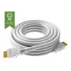 VISION Professional installationstaugliches HDMI-Kabel - 30 JAHRE GARANTIE - 4K - HDMI-Version 2.0 - Vergoldete Anschlüsse - Ethernet - HDMI (M) zu HDMI (M) - Außendurchmesser 7,3 mm - 28 AWG - 0,5 m - Weiß