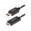 Startech 3m Aktiver DisplayPort auf HDMI Adapterkabel, 4K 60Hz, HDR - Adapterkabel - DisplayPort männlich zu HDMI männlich - 3 m - Schwarz - 4K60Hz-Unterstützung, HDR-Unterstützung