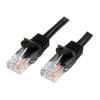0.5m Black Snagless Cat5e Patch Cable