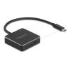Delock - Kartenleser (SD Express, SD, SD 3.0 UHS-I, SD UHS-I, SD UHS-II, SDHC, SDHC UHS-I, SDHC UHS-II, SDXC, SDXC UHS-I, SDXC UHS-II) - USB-C 3.1 Gen 2