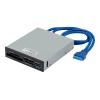 StarTech.com USB 3.0 interner Kartenleser mit UHS-II Unterstützung - SecureDigital / Micro SD / MemoryStick / CF Kartenlesegerät - Kartenleser - 8,9 cm (3,5 Zoll) (CF I, CF II, MS, MS PRO, MMC, SD, MS Duo, MS PRO Duo, miniSD, microSD, SDHC, MS Micro, micr