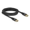 Delock DisplayPort Kabel 8K 60 Hz 5 m schwarz Metall