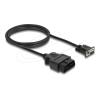 Delock - Kabel seriell - OBD-II Typ B Anschluss (M) zu DB-9 (W) schraubbar - 1.15 m - Schwarz