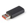 StarTech.com USB-Datenblocker - Secure Charge USB-Schutz - keine Datenübertragung - Charge / Power-Only-Adapter für Handy / Tablet (USBSCHAAMF) - USB-Ladeadapter - USB (nur Strom) (W) zu USB (nur Strom) (M) - 5 V - 2.4 A - Passiv - Schwarz
