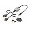 StarTech.com 60cm 2-Port USB auf Seriell Adapter, COM-Retention, FTDI - Kabel USB / seriell - USB (M) zu DB-9 (M) - 60 cm - Schwarz