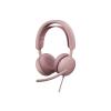 Logitech Zone Wired 2 for Business - Headset - On-Ear - kabelgebunden - aktive Rauschunterdrückung - rosé  - Zertifiziert für Microsoft Teams
