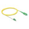 Delock - Netzwerkkabel - LC / APC Einzelmodus (M) zu SC / APC Einzelmodus (M) - 2 m - 2 mm - Glasfaser - Simplex - 9 / 125 Mikrometer - G.657.A2 / OS2 - halogenfrei - Gelb