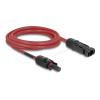 Delock DL4 Solar Kabel 6 mm² Stecker zu Buchse 3 m rot