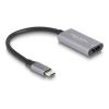 Delock - Ultra High Speed - Videoadapter - USB-C männlich zu HDMI weiblich - 15 cm - grau / schwarz - 8K60Hz (7680 x 4320) Unterstützung, HDR-Unterstützung