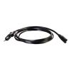 Cbl / 1m CEE 7 / 7 to IEC 60320 C7 Pwr Cord