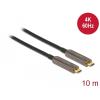 Delock Aktives Optisches USB-C Video Kabel  4K 60 Hz 10 m