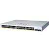 Cisco CBS220-24P-4X managed Layer2 Switch: - 16x10 / 100 / 1000 Base-T (RJ45) + 4x10GE SFP+ Uplink Ports, - Switching Capacity:128Gbps, incl. rack-&wallmount Kit, - kein stacking, liefert 195W PoE+,