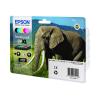 Epson 24XL Multipack - 6er-Pack - 55.7 ml - XL - Schwarz, Gelb, Cyan, Magenta, hellmagentafarben, hell Cyan - original - Blisterverpackung - Tintenpatrone - für Expression Photo XP-55, 750, 760, 850, 860, 950, 960, 970, Expression Premium XP-750, 850
