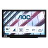 AOC I1601P - LED-Monitor - 39.5 cm (16") (15.6" sichtbar) - tragbar - 1920 x 1080 Full HD (1080p) @ 60 Hz - IPS - 220 cd / m² - 800:1 - 4 ms - USB-C - Schwarz