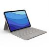 Logitech Combo Touch - Tastatur und Foliohülle - mit Trackpad - hintergrundbeleuchtet - Apple Smart connector - QWERTZ - Deutsch - Sand - für Apple 11-inch iPad Pro (1. Generation, 2. Generation, 3. Generation)