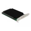 Delock PCI Express x16 Karte zu 4 x intern NVMe M.2 Key M mit Kühlkörper - Bifurcation