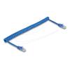 Delock - Netzwerkkabel - RJ-45 (M) zu RJ-45 (M) - 1.2 m - 5.5 mm - UTP - CAT 6 - gewickelt, ohne Haken - Blau