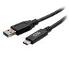 C2G 1.5ft USB-C to USB-A SuperSpeed USB 5Gbps Cable M / M - USB-Kabel - USB Typ A (M) zu 24 pin USB-C (M) - USB 3.2 Gen 1 - 30 V - 3 A - 46 cm - geformt - Schwarz