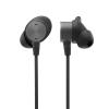 Logitech Zone Wired Earbuds - Headset - im Ohr - kabelgebunden - 3,5 mm Stecker - Geräuschisolierung - Graphite - Zertifiziert für Microsoft Teams