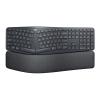 Logitech Ergo Series ERGO K860 for Business - Tastatur - full size - kabellos - 2.4 GHz, Bluetooth 5.0 LE - Deutsch - Graphite