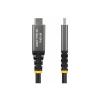StarTech.com - USB-Kabel - 24 pin USB-C (M) zu 24 pin USB-C (M) - USB4 / Thunderbolt / DisplayPort 2.1 - 2 m - aktiv, 8K60Hz Unterstützung, 4K240Hz Unterstützung, erweiterter Leistungsbereich (EPR), bis zu 40 Gbps Datenübertragungsrate, Unterstützung