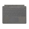 Microsoft Surface Pro Signature Keyboard - Tastatur - mit Touchpad, Beschleunigungsmesser, Surface Slim Pen 2 Ablage- und Ladeschale - QWERTY - Italienisch - Platin - kommerziell - für Surface Pro 8, Pro 8 for Business, Pro 9, Pro 9 for Business, Pro