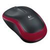 Maus Wireless Mouse M185 / Drahtlos / Optisch / Rot / 2,4-GHz-Technologie / Geeignet für Rechts- und Linkshänder