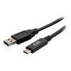 C2G 6in USB-C to USB-A SuperSpeed USB 5Gbps Cable M / M - USB-Kabel - USB Typ A (M) zu USB-C (M) - USB 3.2 Gen 1 - 30 V - 3 A - 15 cm - geformt - Schwarz