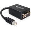 Delock Adapter mini Displayport > VGA 15 pin female - DisplayPort-Adapter - Mini DisplayPort (M) zu HD-15 (VGA) (W) - 18 cm - Schwarz