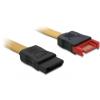 Delock Cable SATA Extension - SATA-Verlängerungskabel - Serial ATA 150 / 300 / 600 - SATA (M) zu SATA (W) - 30 cm - gerader Stecker - Gelb