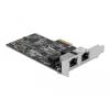 Delock PCI Express x2 Karte auf 2 x RJ45 2,5 Gigabit LAN RTL8125