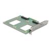 Delock - Speicher-Controller - Gabelung, 144 x 122 mm - U.2 NVMe - PCIe 4.0 x8