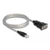 Delock Adapter USB 2.0 Typ-A zu 1 x Seriell RS-232 D-Sub 9 + Adapter D-Sub 25