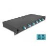 Delock 19 Zoll LWL Spleißbox 6 x LC Duplex OM3 1HE