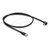 Delock - USB-Kabel - USB (M) gerade zu Mini-USB, Typ B (M) rechtwinklig - USB 2.0 - 1 m - Schwarz