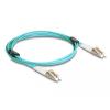 Delock LWL Kabel mit Metallarmierung LC Duplex zu LC Duplex Multimode OM3 2 m