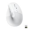 Logitech Lift Vertical Ergonomic Mouse - Vertikale Maus - ergonomisch - optisch - 6 Tasten - kabellos - Bluetooth, 2.4 GHz - Logitech Logi Bolt USB-Receiver - Off-White