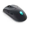 Alienware Tri-Mode Gaming Mouse AW720M - Maus - optisch - 8 Tasten - kabelgebunden, kabellos - USB, 2.4 GHz, Bluetooth 5.1 - Dark Side of the Moon - retail - Box