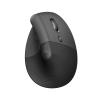 Logitech Lift for Business - Vertikale Maus - ergonomisch - 6 Tasten - kabellos - Bluetooth, 2.4 GHz - Logitech Logi Bolt USB-Receiver - Graphite