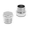 Delock - Schutzkappe - for M12 female, screwable, metal, IP67, dust and waterproof - Silber