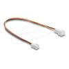 Delock - Verlängerungskabel für Lüfterspannungsversorgung - 3 PIN Internal Power (W) zu 3 PIN Internal Power (M) - 30 cm