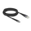 Delock - USB-Kabel - USB (M) zu USB-C (M) - USB 2.0 - 20 V - 3 A - 3 m - Schwarz