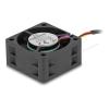 Delock - Gehäuselüfter - axial - 40 mm - Schwarz