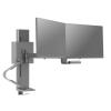 TRACE DUAL MONITOR MOUNT, SLIM PROFILE CLAMP, MBK.