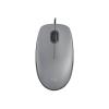 Logitech M110 Silent - Maus - rechts- und linkshändig - optisch - 3 Tasten - kabelgebunden - USB-A - Mid Gray