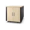 APC NetShelter - Schrank (vertikal) - schallisoliert - AC 100-230 V - Ahorn - 12U - 48.3 cm (19") - für P / N: SMT1500RM1UC, SMT1500RMX93, SMX2KR2UX145, SMX3KR2UNCX145, SRYL20K20RMXLT