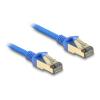 Delock RJ45 Netzwerkkabel Cat.8.1 F / FTP Slim 1 m blau